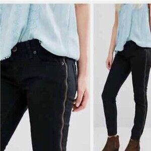 NWT Free People Levon Ankle Zipper Skinny Jeans Size 27